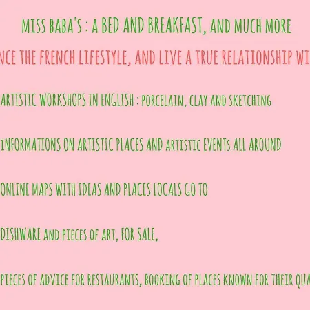 D'hotes Chez Miss Baba Frühstückspension